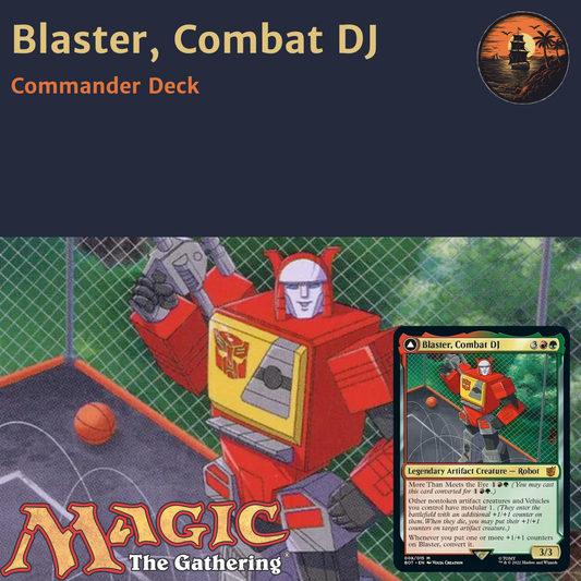 Modular Mastery & Artifact Power - Blaster, Combat DJ - Custom EDH Commander Deck - Transformer Deck