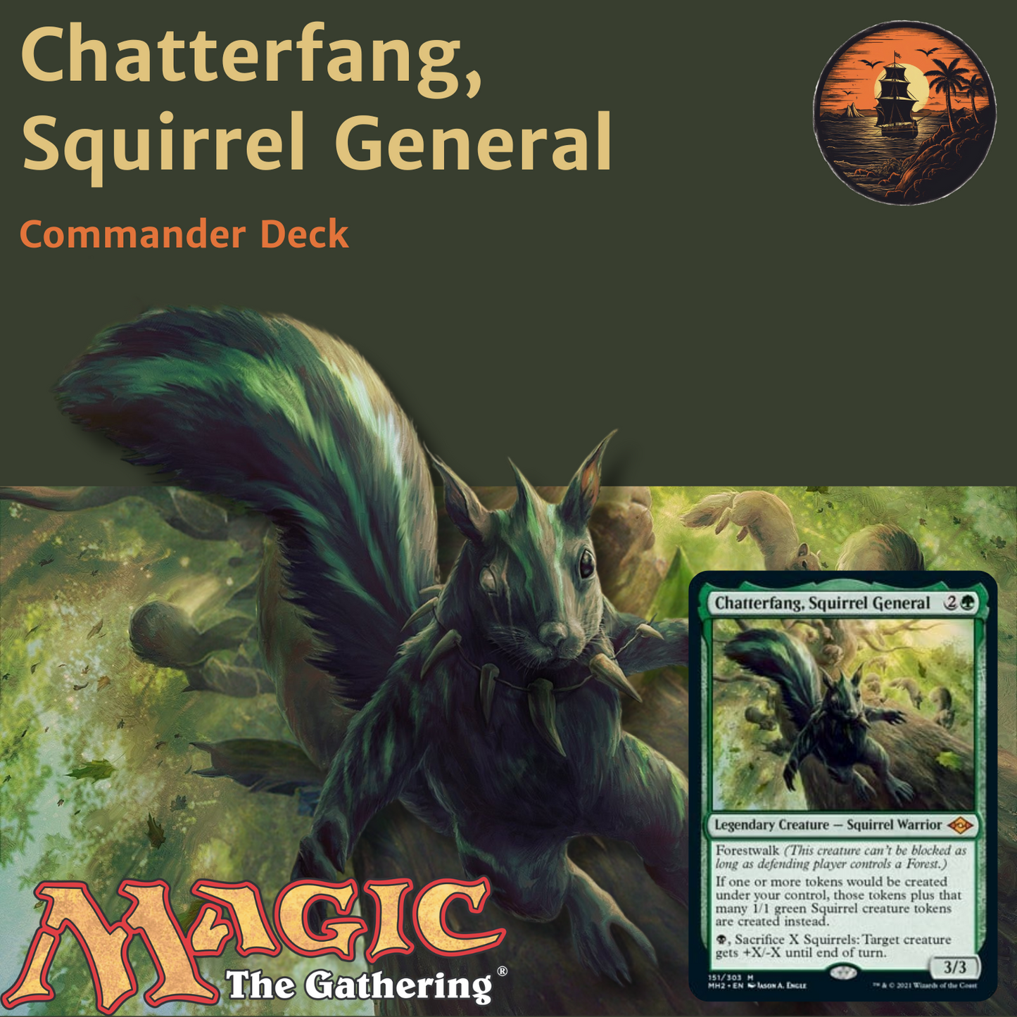 Squirrel Swarm & Sacrifice Synergy - Chatterfang, Squirrel General - Custom EDH Commander Deck