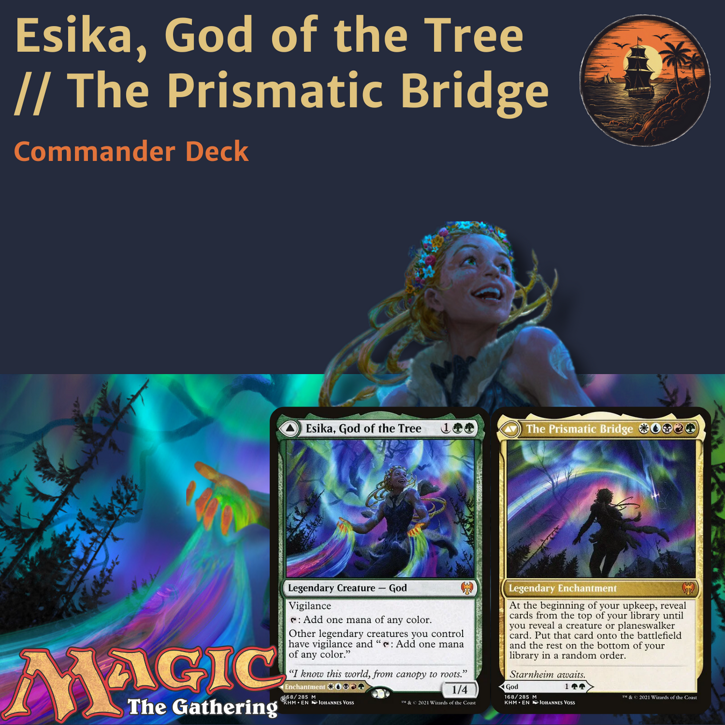 Legendary & God Tribal - Esika, God of the Tree - Custom Commander Deck