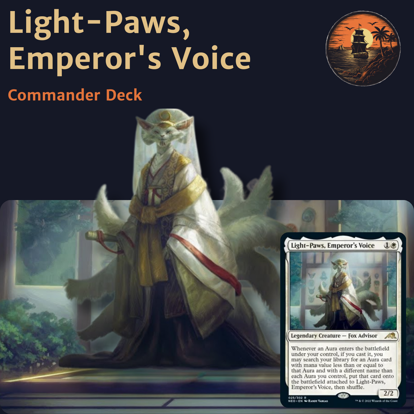 Aura Voltron & Keyword Dominance - Light-Paws, Emperor's Voice Custom EDH Commander Deck