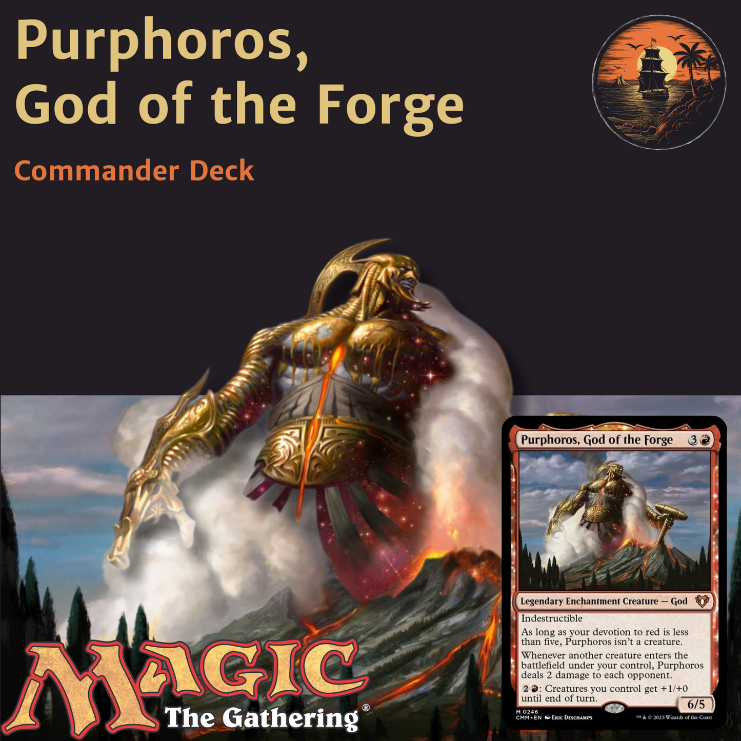 Purphoros' Wrath & Token Burn - Purphoros, God of the Forge - Custom Commander Deck